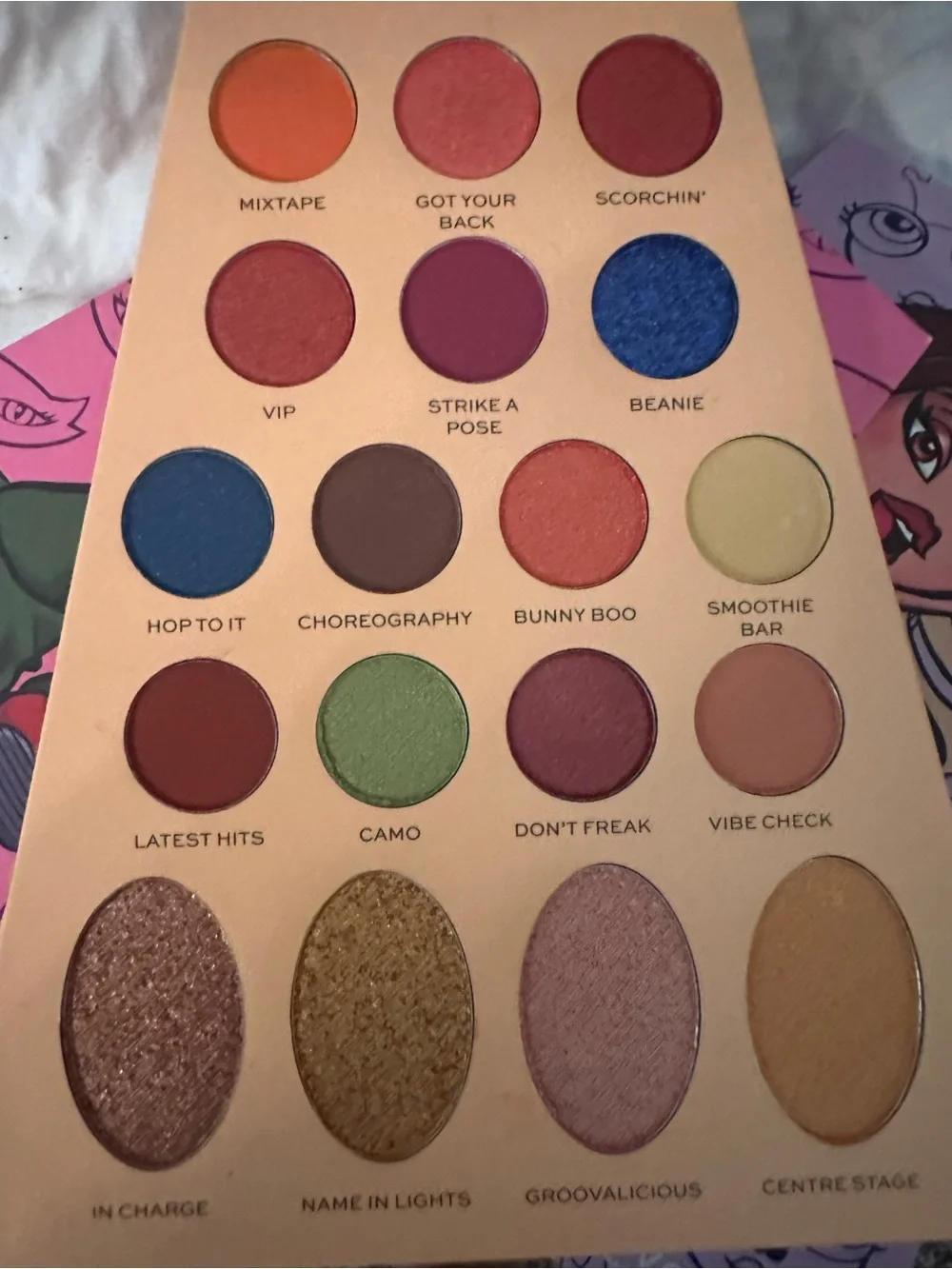 Girls' Night Out Eyeshadow Palette Set - Pink, Blue, Purple, Peach